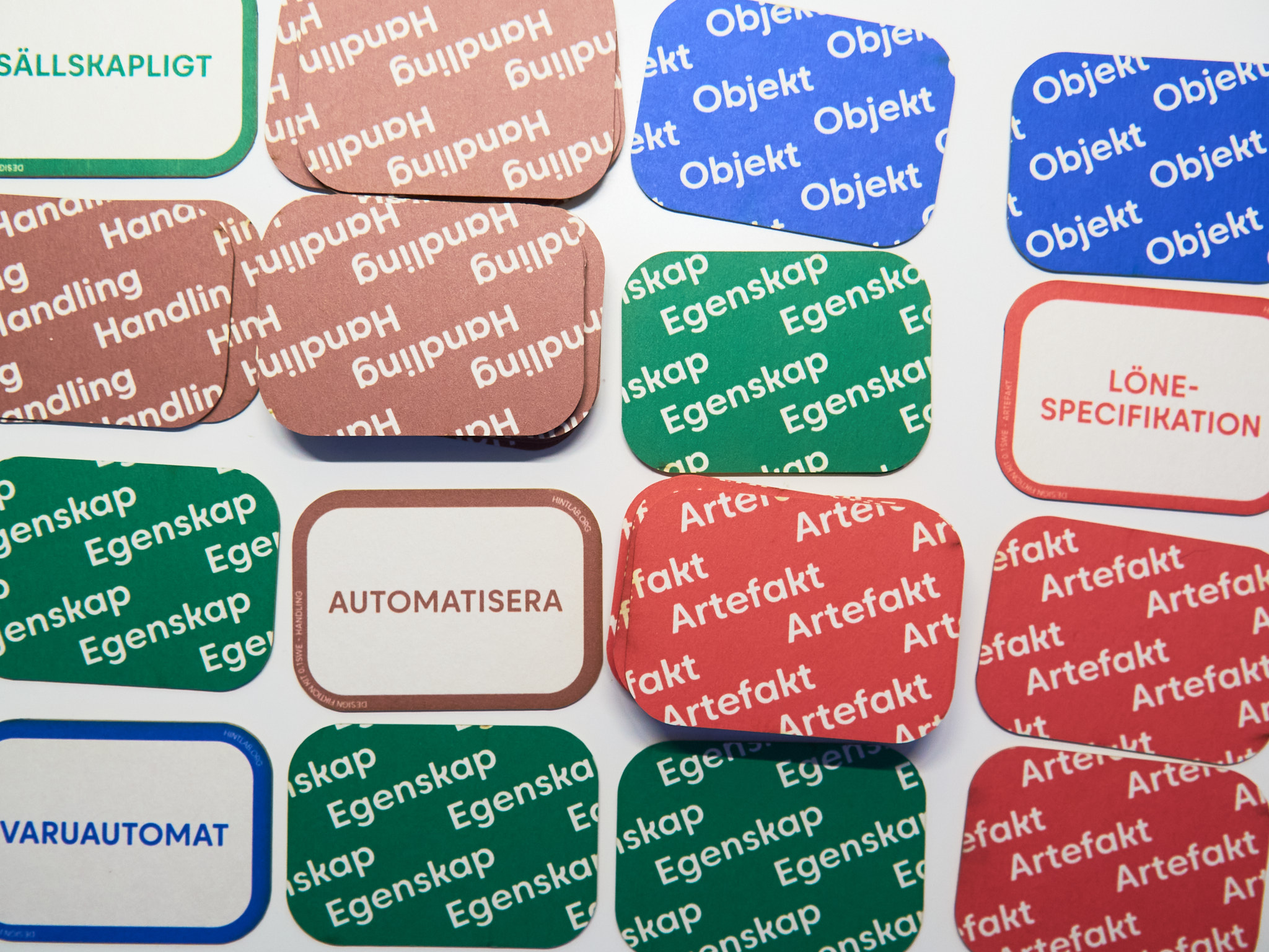 Svensköversatta Design Fiction Kit-kort